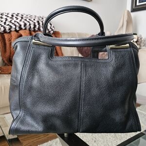 Vince Camuto Black Leather handbag/tote